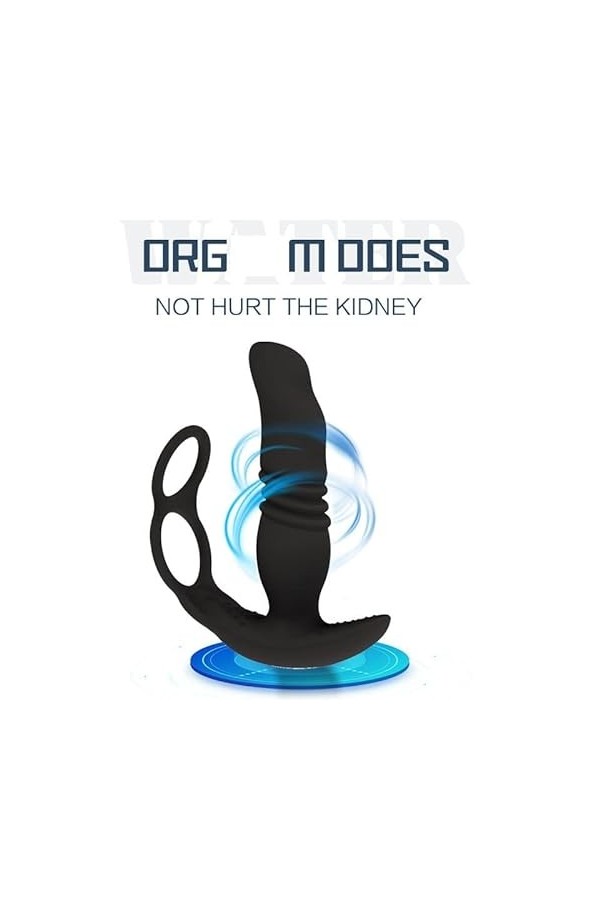Stimulateur prostatique Prostata Màsséur Puissant Stimulateur Étanche Dispositif À Distance Silencieux Massant Plaisir Mascul