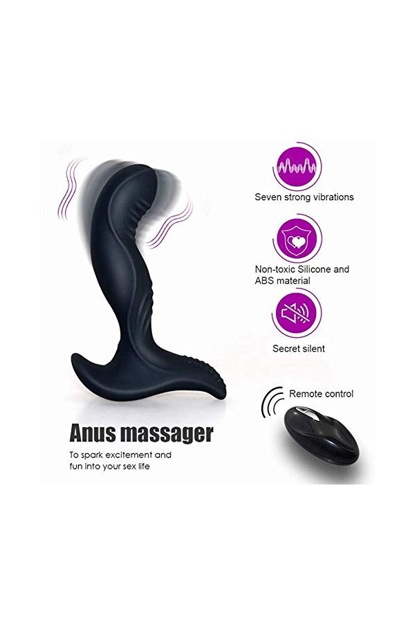 Stimulateur prostatique Prostata Màsséur Puissant Stimulateur Étanche Dispositif À Distance Silencieux Massant Plaisir Mascul