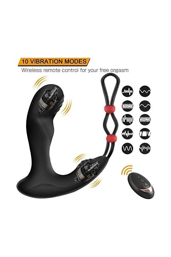 Électrique Silicone Jouets P-stimulateur à Distance sans Fil pour Les Hommes de la Prostate modèle Fun Masseur modèle sans Fi