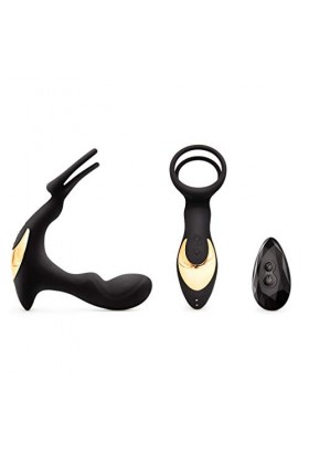 Chargement USB à Plusieurs Vitesses Prôstàté Massager Moving 360 degrés Rotation Télécommande sans Fil Prostata for HommesOJ7