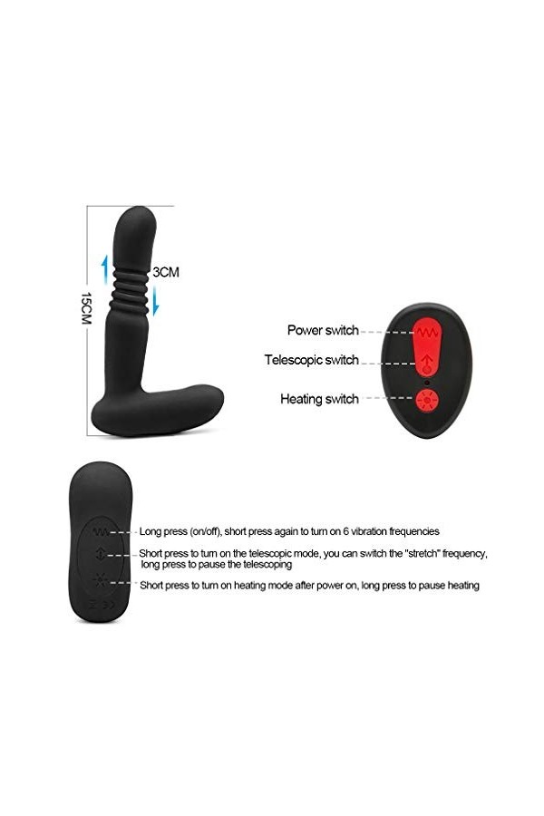 Hommes Relax Jouet Multi Fonction Hommes Silicone electrique Prostata Silicone Amal Plug Butte Perles Amus Formation Adulte S