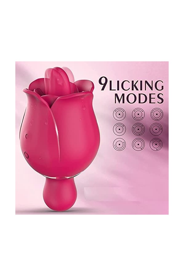 Gode vibrateur Ejacule Langue Vìbrante pour Femme Vìbro-masseur clitoridien Suceur Stimulateur Point g Puissant Silencieux,se