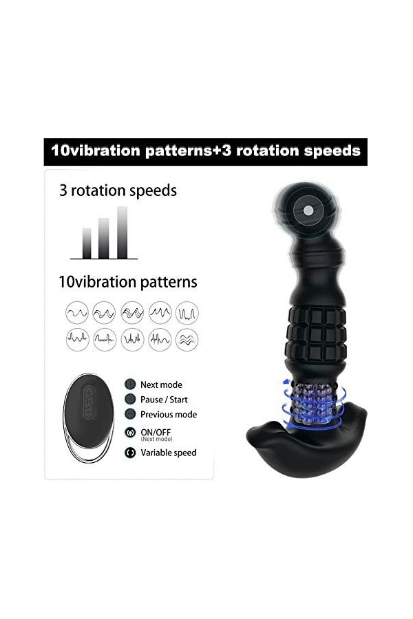 Anale Perles Plug Trainer Prostàté Màsséur Prostata puissant stimulateur étanche dispositif à distance silencieux massant pla