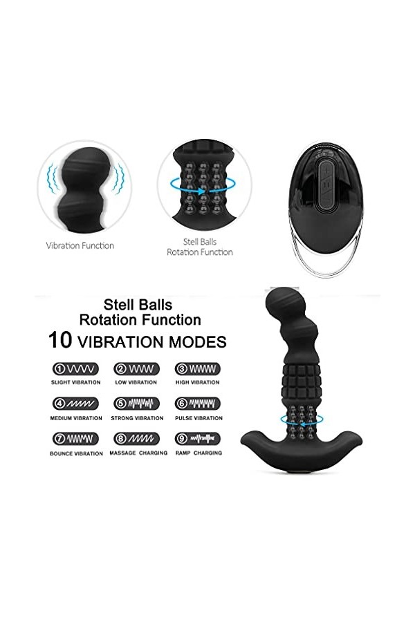Adulte Bǚtt Ànâl Homme Femme PlUġ Anàlé Vîbrant Toy Silicone Debutant sans Fil XL, Petit Vībrọ-mạsșẹur Homme a-n-u-s Puissant