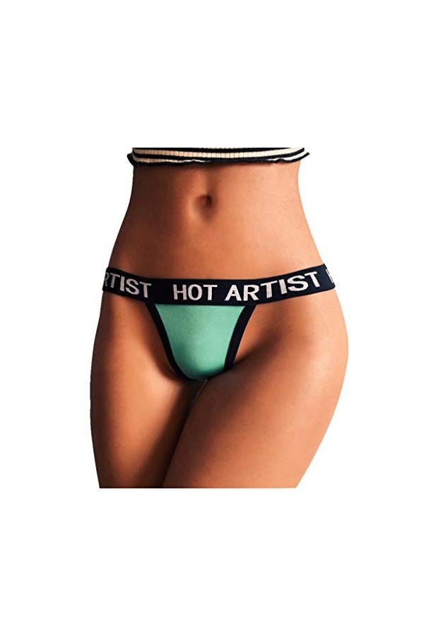 Sous-vêtements pour femme avec string et cordes, lingerie en dentelle noire, Noir , L