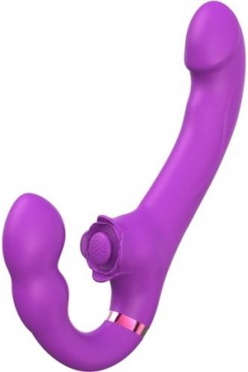 Strapless Strap-on Gode sans Fil telecommande SexṬoyse Pḷaisir Feṃme Clịtoridien Ḷangue Vibroṃasseur Rabbiṭ Vibrant,Vibraṭeur