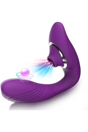 XUGOOX Vibrømasseúrs Fēminin va et vient avec 10×10×10 mode,Vîbromásseúrs Feminin Clìtoridién Puissant Gôdë Femme Sëx Tóýs, S