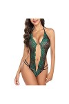 Luckywaqng Corset Femme Sexy Diamant Sous-Vêtements Jumpui Dentelle Sexy Bustier Femmes Dentelle Corset Lingerie Sexy, vert, 