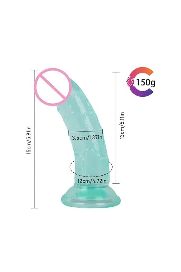 - 16Cm Gode Long Et Large Ġơđe Fémmé Śéx Fitness Šêxuelle Sèxtôyse Couple Pour Gode Femmes Gödémïché Reálíśté Pour Harnais En