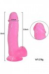 Gode satisfaction sexuelle réaliste gode longue bite,pénis en silicone HX6