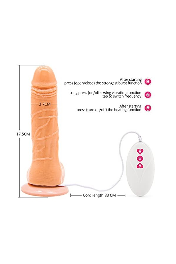 Godemichet pour Femme - Godemichet Realiste Godemichet Homme gode pour Homme et Femme Gode avec Ventouse eNorme Hommes PeNis