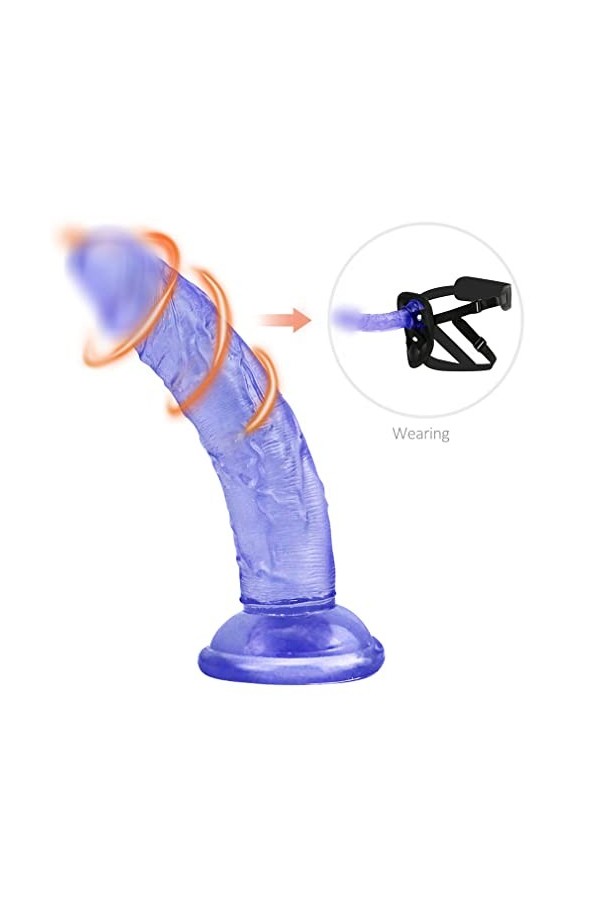 ŚéxTøyș Ceinture Gℴ?é Couple ?éx Gode Réaliste pour lesbienne debutants avec forte