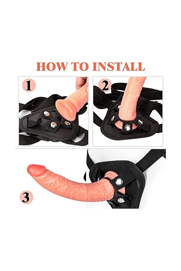 ŚéxTøyș Ceinture Gℴ?é Couple ?éx Gode Réaliste Réaliste pour lesbienne de pl???îr pour ?????