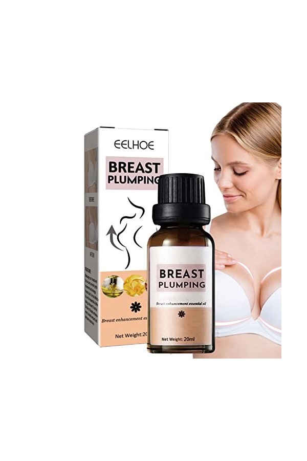 leryveo 5 Pcs Huile damélioration Mammaire | Huile Essentielle Naturelle Raffermissante Buste,Massage raffermissant du Sein 