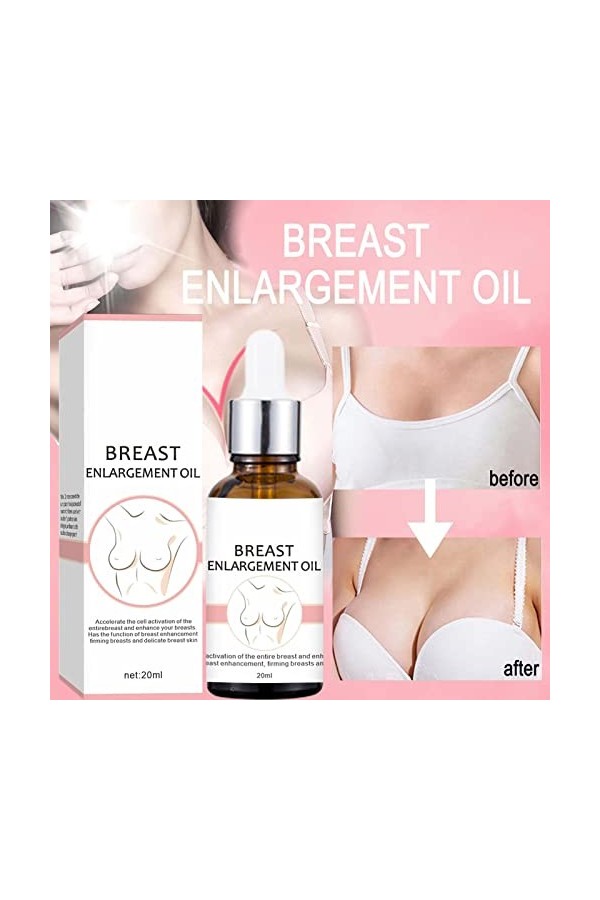 Aibyks Sein pour Plus Gros Seins, Huile Essentielle pompage du Sein raffermissant, Massage du Sein, raffermissant raffermissa