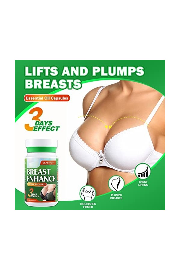 leryveo Huile raffermissante pour Les Seins | Crème damélioration Mammaire | Massage pour rehausseur Croissance Mammaire, Hu