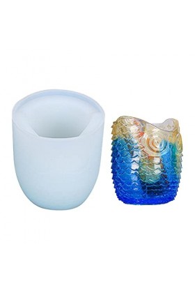 Moule en silicone de résine de tasse, moule de porte-gobelet en résine de silicone, petit porte-gobelet de pinceau de maquill