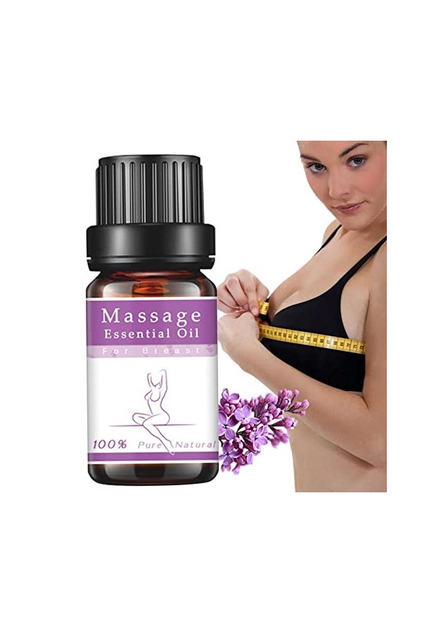 Horypt 2 Pcs Huile pompage Mammaire | Huile Poitrine Anti-relâchement et raffermissante - Huile Massage du Sein, raffermissan