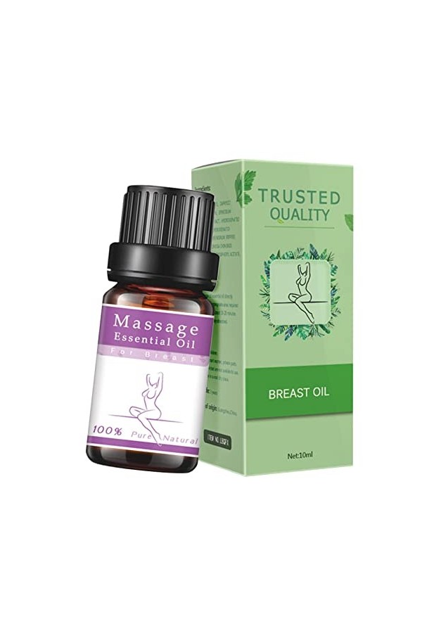 Jisoudia 2 Pcs Huile délargissement du Sein - Poitrine Anti-relâchement pour Une Poitrine Plus Grosse | Massage du Sein, raf