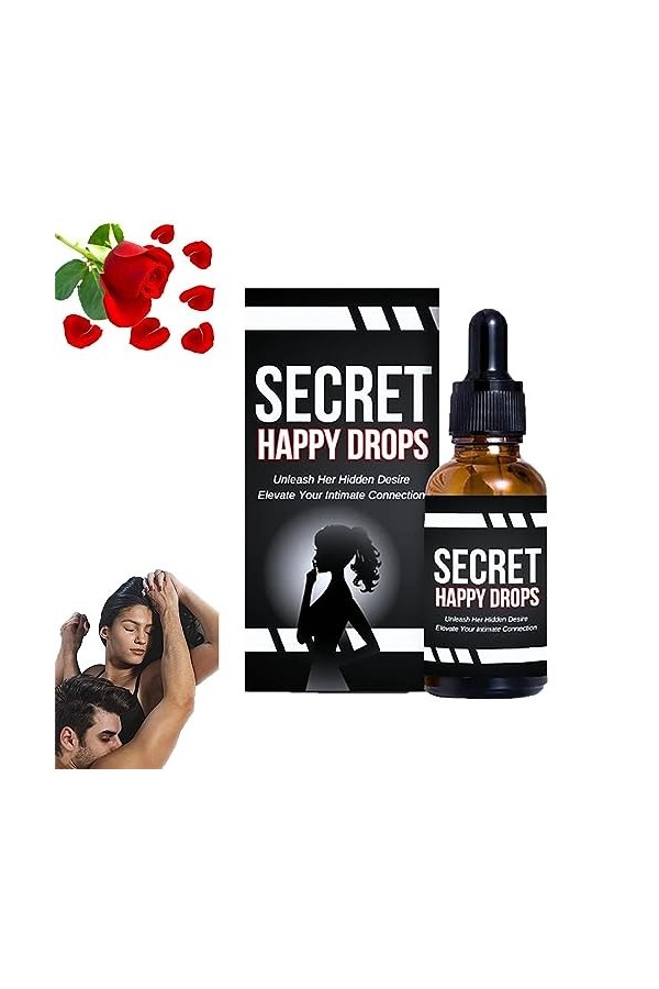 Gouttes orales pour femmes, Secret Happy Drops, améliorant la sensibilité et le plaisir, augmentant les niveaux dénergie, fa