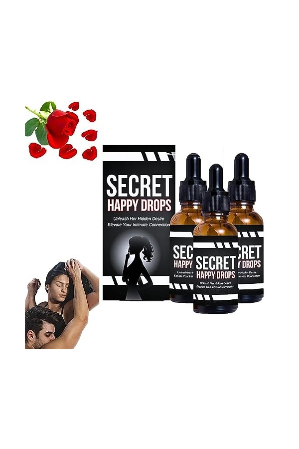Gouttes orales pour femmes, Secret Happy Drops, améliorant la sensibilité et le plaisir, augmentant les niveaux dénergie, fa