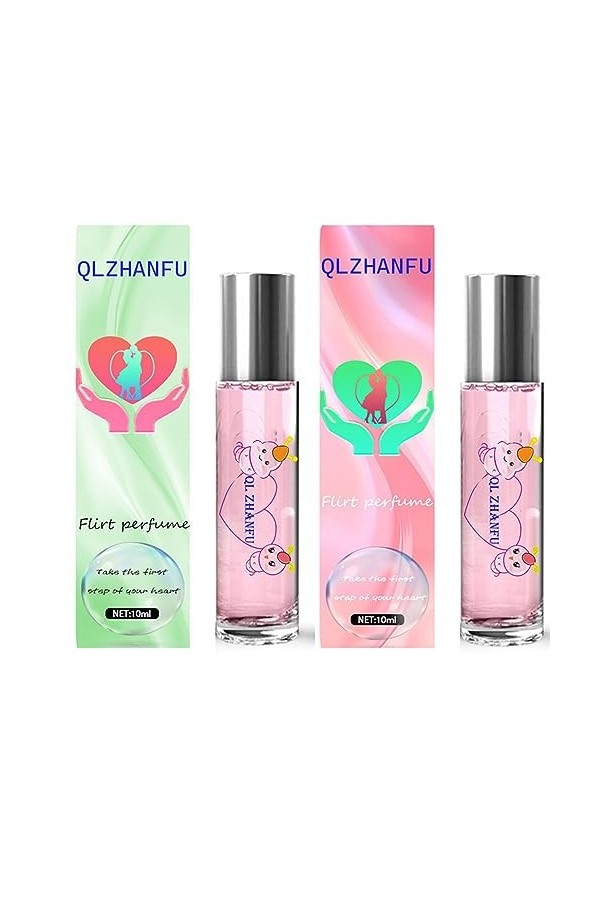 2pcs Parfum Aux Phéromones, Parfums Rencontres Pour Femmes Ou Hommes, Parfum À Lhuile Essentielle Infusée Aux Phéromones Col