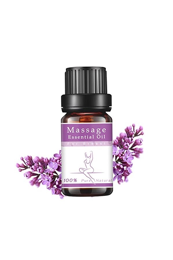 Pratvider 5 Pcs Huile délargissement du Sein - Huile raffermissante et raffermissante pour lélargissement du Sein,Massage d