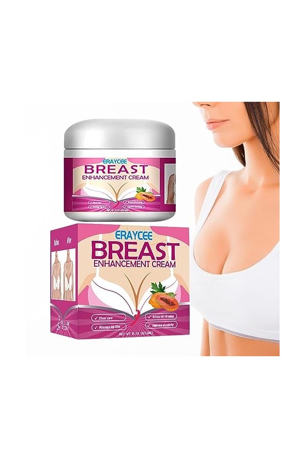 woyufen Crème damélioration des Seins, Croissance Mammaire pour lélargissement et lamélioration, Crème hydratante Pratique