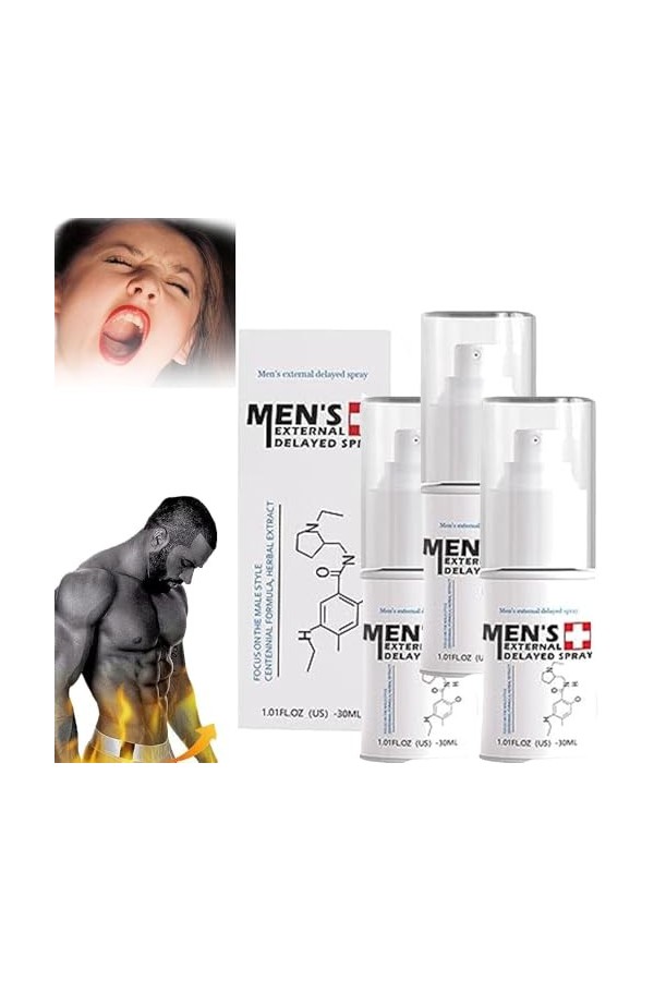 JJLBRO Pulvérisateur plus fort pour homme longue durée pour homme, spray retardateur pour homme, spray externe retardé pour h