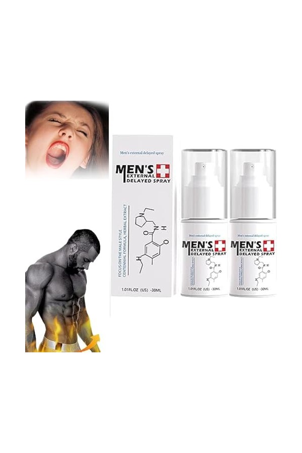 JJLBRO Pulvérisateur plus fort pour homme longue durée pour homme, spray retardateur pour homme, spray externe retardé pour h