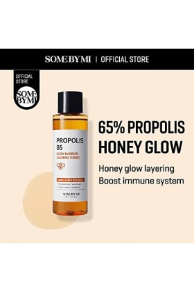 SOME BY MI Toner apaisant Propolis B5 Barrière lumineuse - 150 ml - Fabriqué à partir de propolis et de panthénol pour peau d