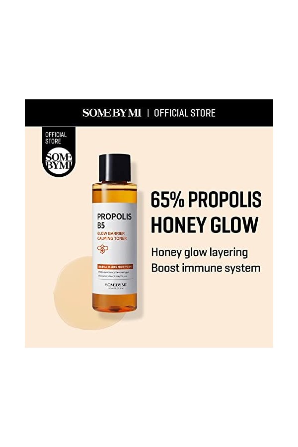 SOME BY MI Toner apaisant Propolis B5 Barrière lumineuse - 150 ml - Fabriqué à partir de propolis et de panthénol pour peau d