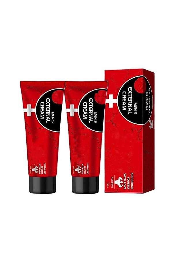 Crème de massage pour homme - Crème externe pour homme - Crème de massage pour homme - 50 ml 2 pièces 