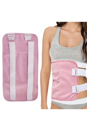 Reheyre Pack dhuile de ricin pour la désintoxication du foie avec sangle élastique réglable, kit dhuile de ricin bio réutil