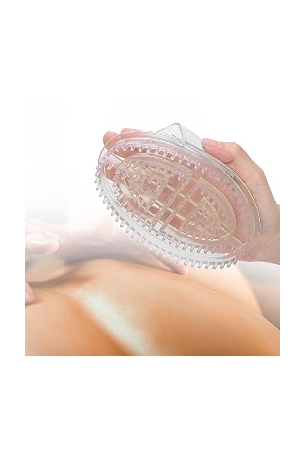 Brosse de massage, design sophistiqué Facile à utiliser Brosse de massage à peigne parfait pour la maison Forme ronde 