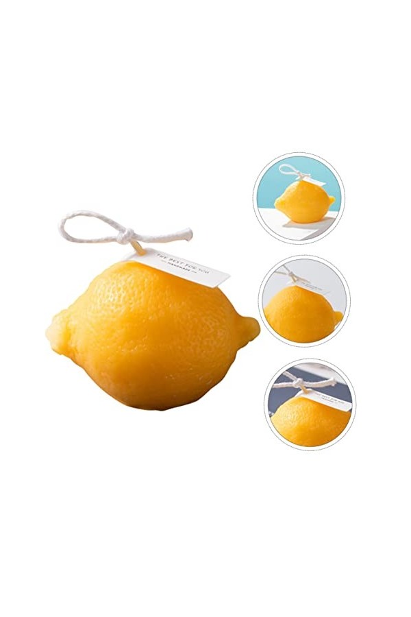 Healvian Bougie Au Citron 1 Pièce Jolie Fille Cire De Soja Végétale Cadeau