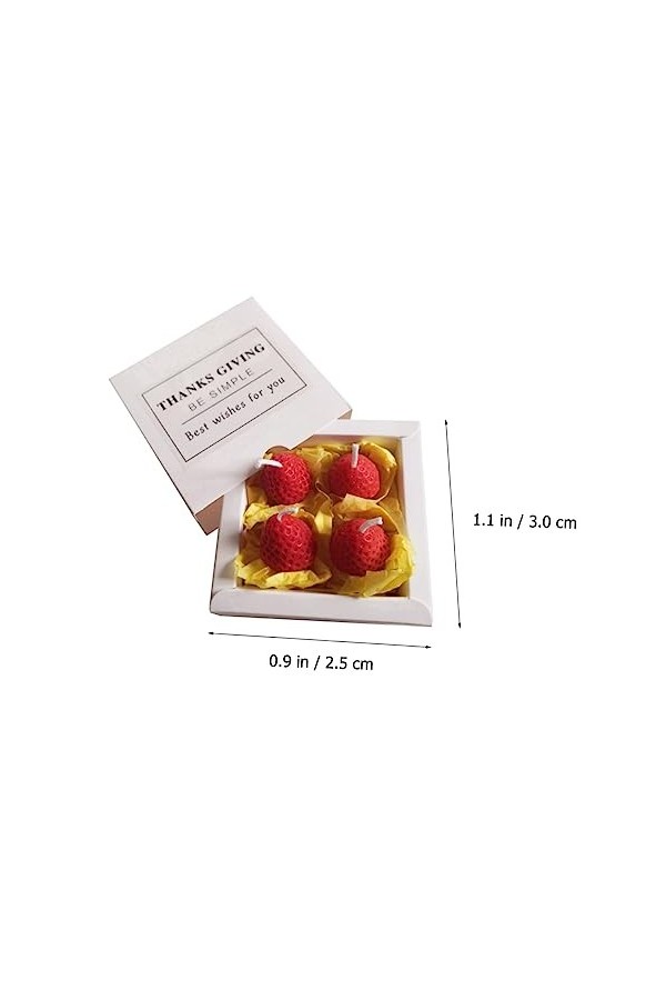 Healvian 1 Boîte De Bougies Pour La Saint-Valentin Accessoires De Yoga Matériel De Paraffine