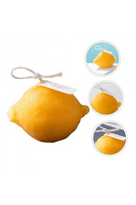 GLEAVI Bougie Au Citron Pour Fille 1 Pièce Cire De Soja Végétale Cadeau De Modélisation