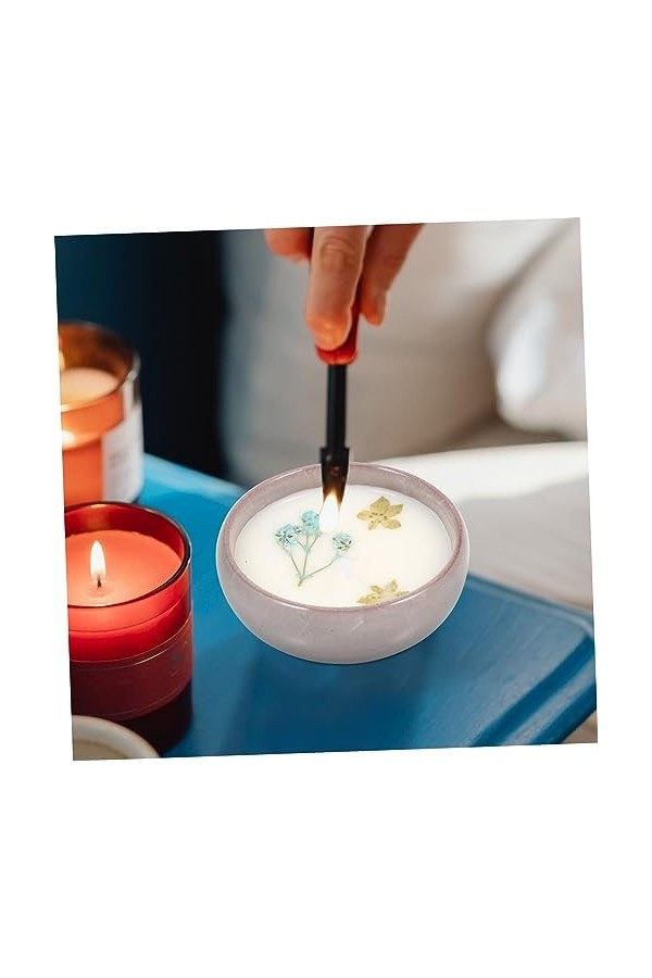Mobestech Bougies Parfumées Bougies De Fleurs Bougies De Soja Aux Huiles Essentielles Fleurs De Bougie Parfumée Cadeaux De Bo