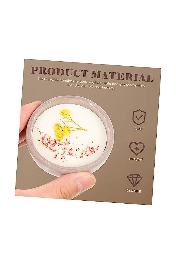 Mobestech Bougies Parfumées Chambre à Coucher Cadeaux Dhuiles Essentielles Cadeaux Faits à La Main Décors De Bougies Aromati