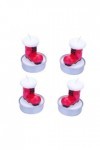 CLISPEED 4 Pièces 1 Boîte bougies simulées dintérieur bougies parfumées de noël bougie aux fraises décor de bottes de père n
