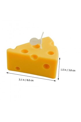 GLEAVI 3 Pièces Bougie Au Fromage Cadeaux De Fête Des Mères Bougies De Soja Bougie Parfumée Décorative Atmosphère Bougie En F