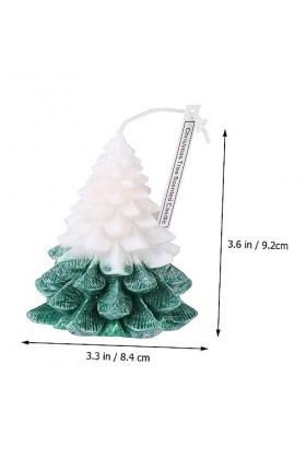 CLISPEED 1 Pc Bougies de sapin de Noël bougie de sapin de noël à feuilles persistantes bougie de cire domestique cadeau de ca
