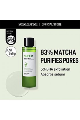 SOME BY MI Tonique raffermissant les pores Super Matcha - 5,07 oz, 150 ml - Fabriqué à partir dextraits de matcha pour peaux