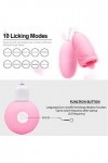 Langue Vibrant Clitoridien Sextoyse Plaisir Femme à Point G et Haute Fréquence 2 en 1 - Stimulateur de Clitoridien Rechargeab