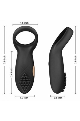 HOTCOS Bague de Massage En Silicpour Hömmé de Qualité Médicale En Forme de T Shrit V7J