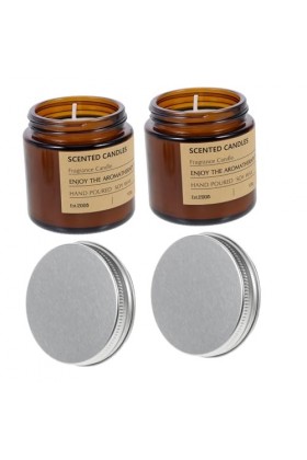 Gatuida Bougies Parfumées En Verre 2 Pièces Produits Ménagers