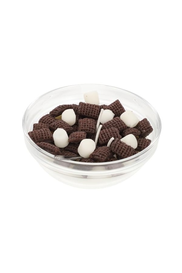 Healvian Bougies Parfumées Bougies En Forme De Bol De Céréales Bougies Amusantes Décor De Table Bougies De Dessert Bougie Uni