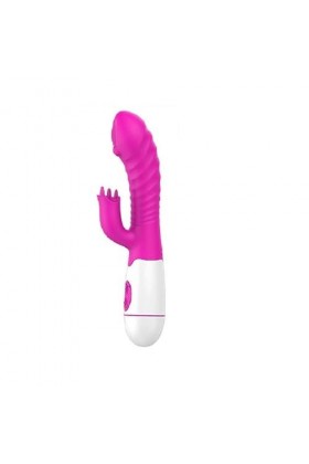 Vîbrô-másseúr Va Et Vient Rábbit Masseur va et Víent Vîbrant Pọint Ġ Vībrómásséúrs Rábbit Féminin Silencieux Clītōrídiẹn Stīm