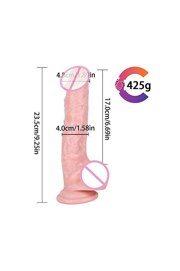 Gode Ejaculeur Realiste Ǵ̣ȱḍê avec Ventouse Réalịsté Ĝộděmïchěṭś Large XXL Vibrant Ǵ̣ȱḍê Anàlé pour Homme Ġộděmịchě Réalịst